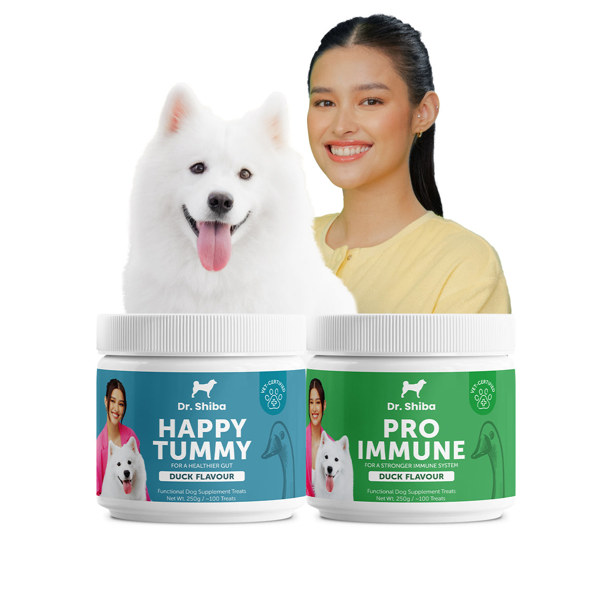 Happy Tummy & Pro Immune - Dog Supplements Treats for Healthy Gut and Strong Immune System