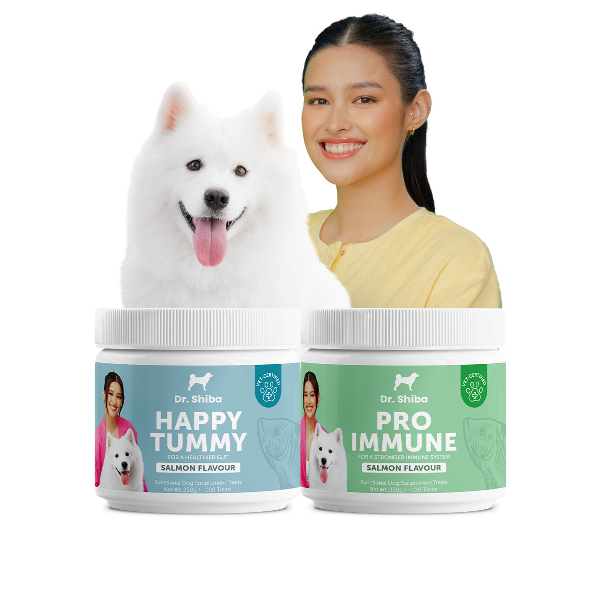 Happy Tummy & Pro Immune - Dog Supplements Treats for Healthy Gut and Strong Immune System