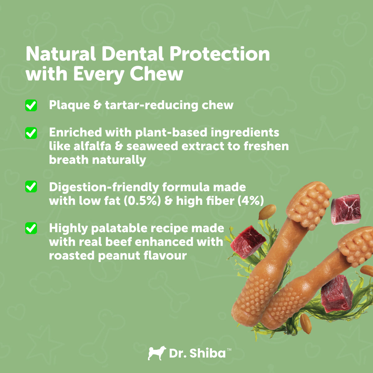 Dr. Shiba Chompies - Daily Dog Dental Chews