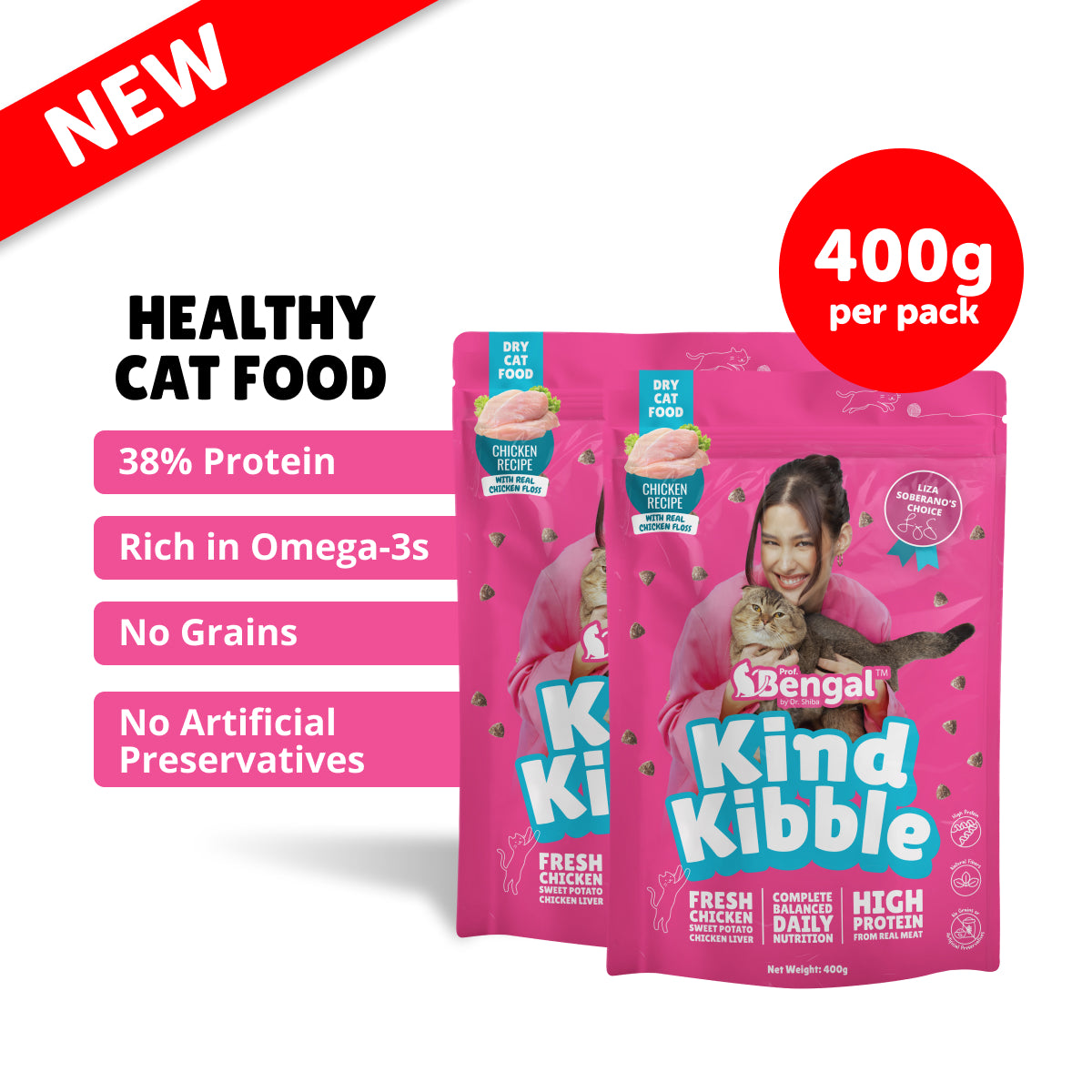 Prof. Bengal's Kind Kibble - Balanced & Complete Daily Nutrition for Cats