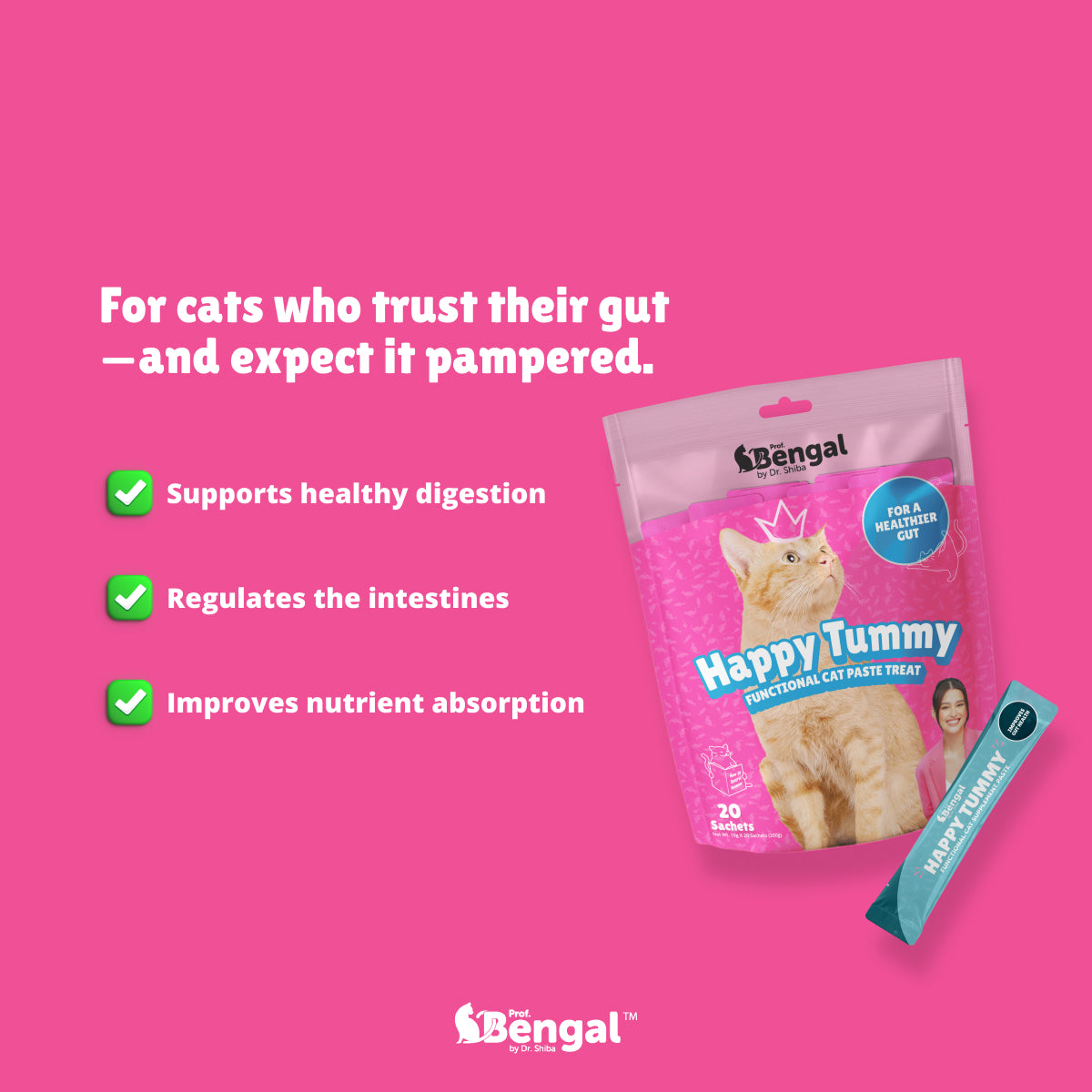 Prof. Bengal for Cats - Happy Tummy