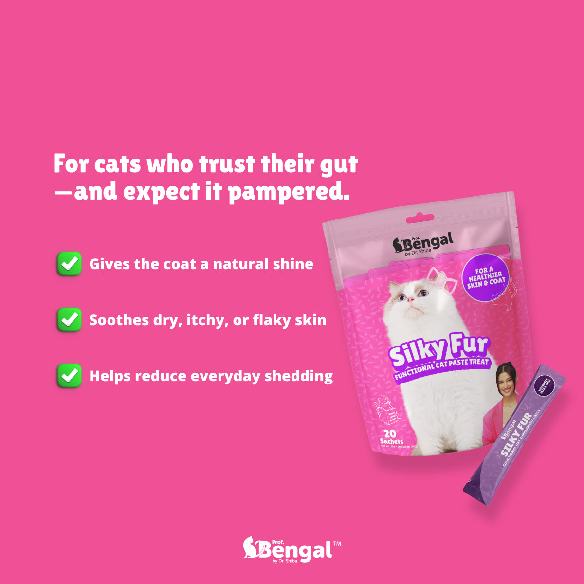 Prof. Bengal for Cats - Silky Fur