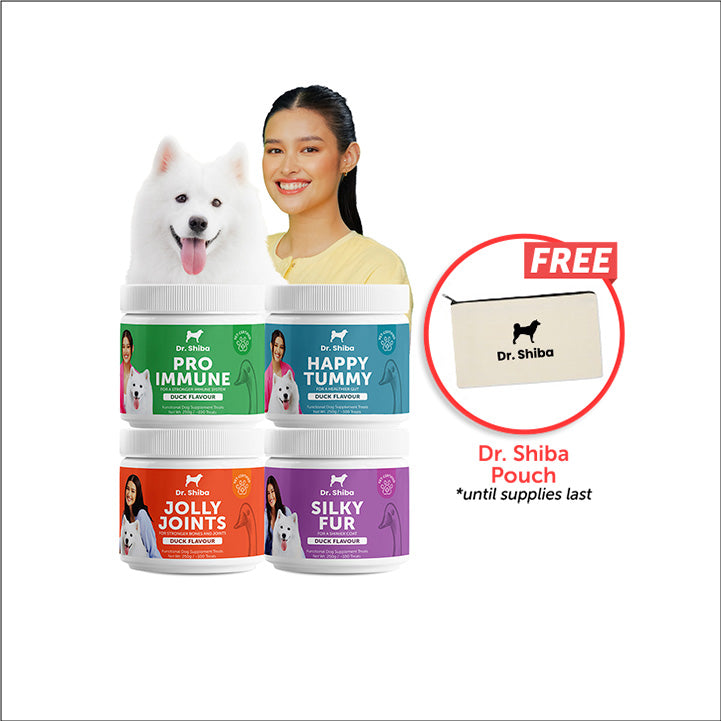 Barks Friday, Cyber Monday: Quad Care Bundle + Dr. Shiba Pouch