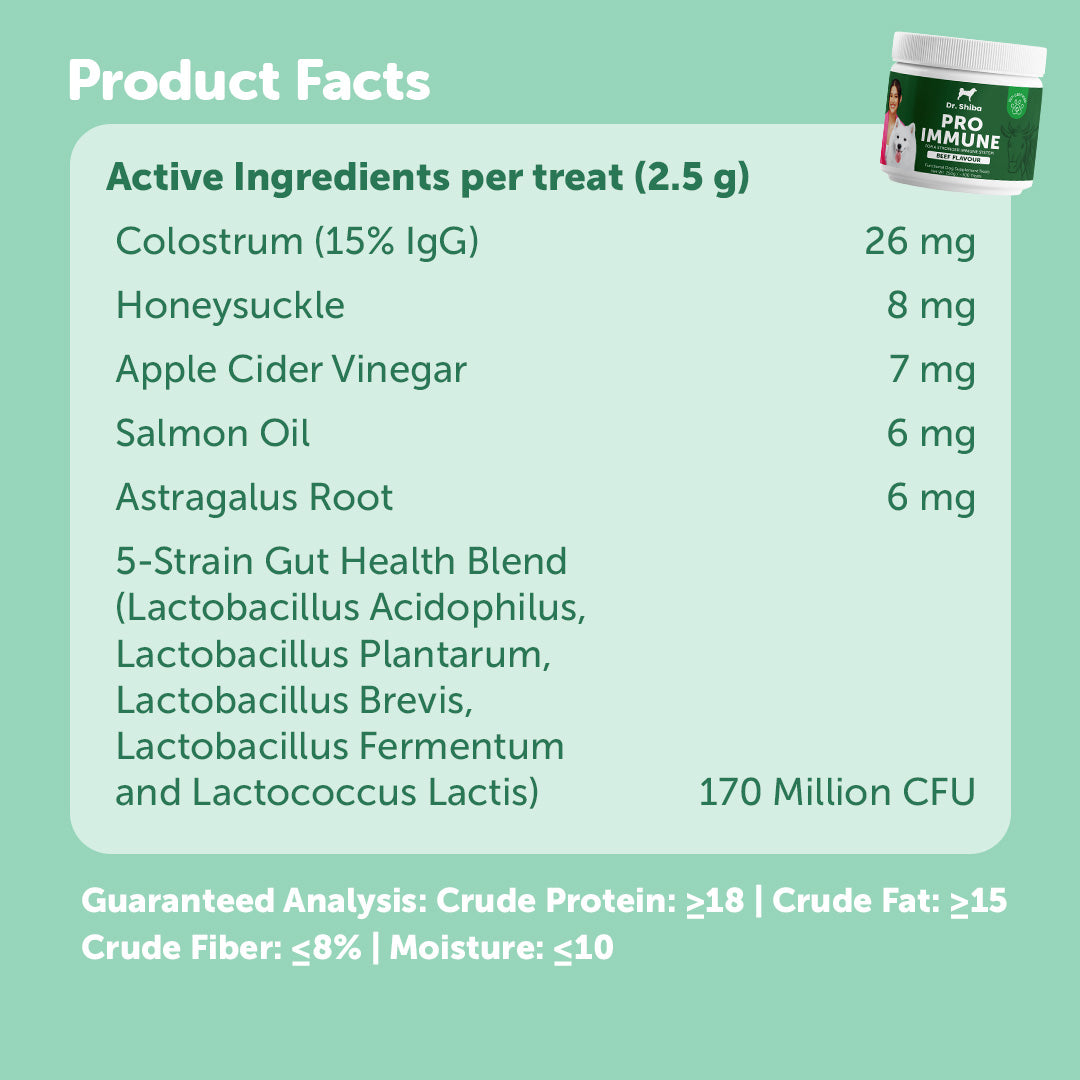 Pro Immune Dog Immune Booster - Dog Supplement Treats for a Strong Immune System