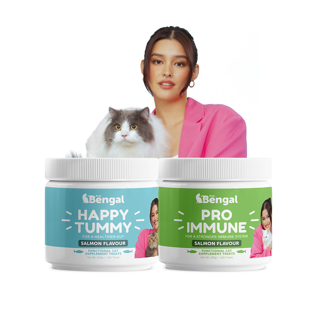 Happy Tummy & Pro Immune - Cat Supplement Treats for a Healthy Gut and a Strong Immune System
