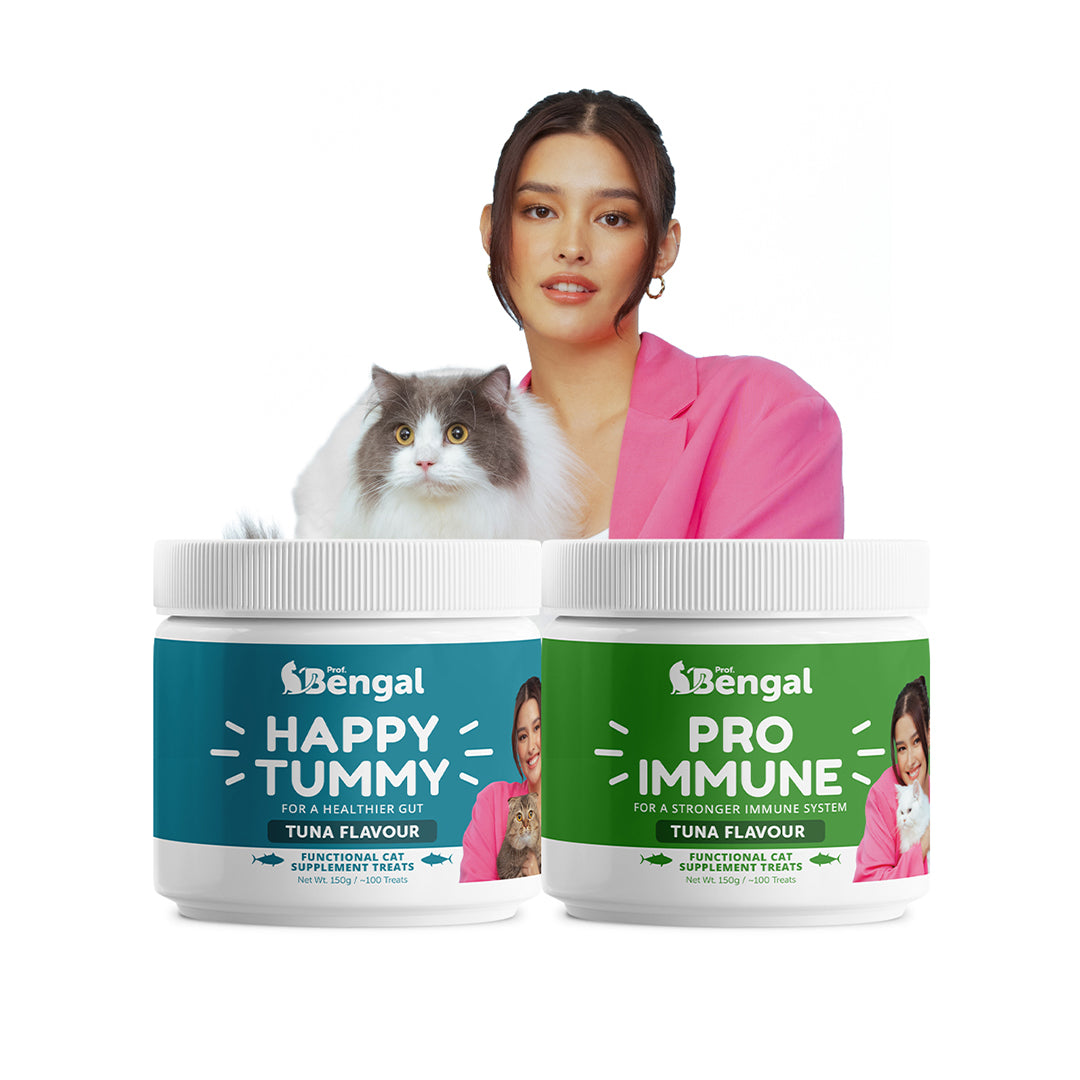 Happy Tummy & Pro Immune - Cat Supplement Treats for a Healthy Gut and a Strong Immune System