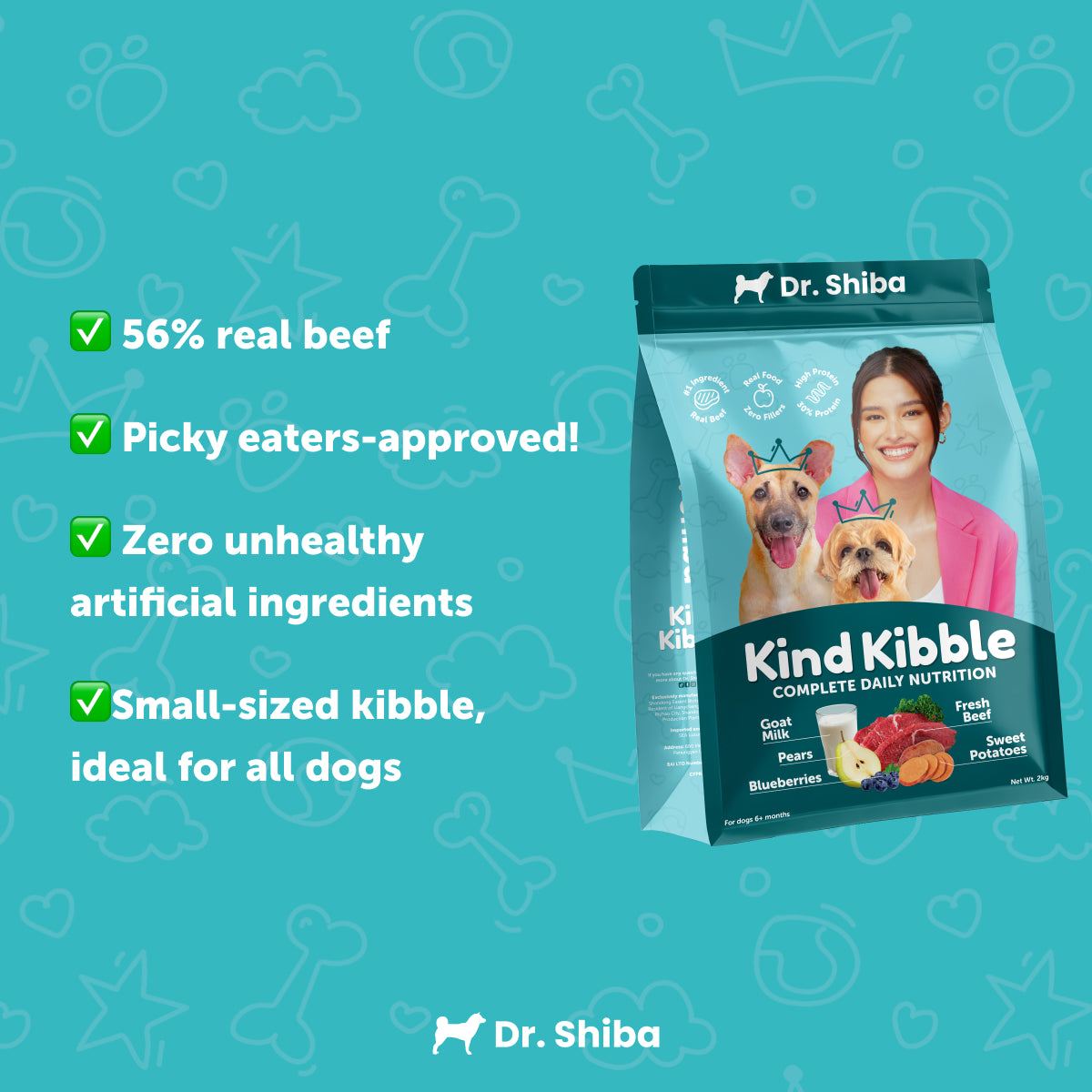 Dr. Shiba's Kind Kibble - Balanced & Complete Daily Nutrition for Dogs