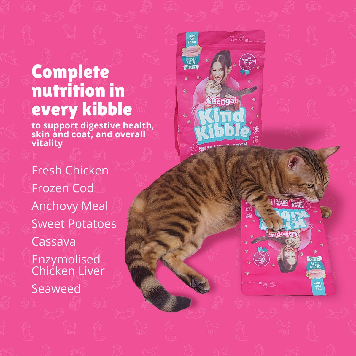 Prof. Bengal's Kind Kibble - Balanced & Complete Daily Nutrition for Cats