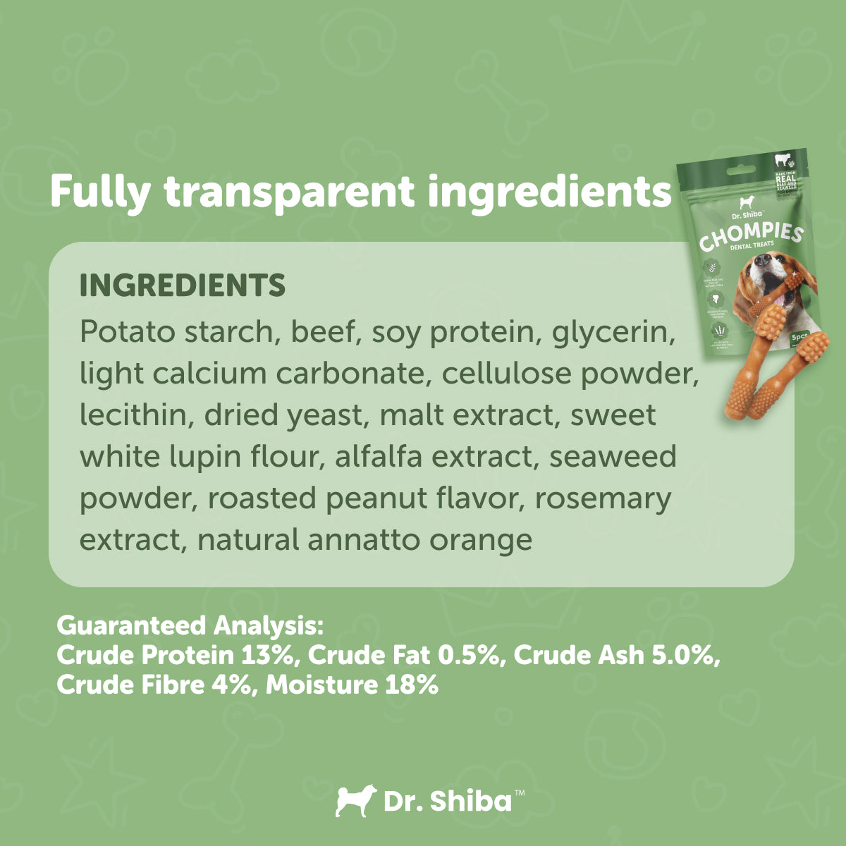 Dr. Shiba Chompies - Daily Dog Dental Chews