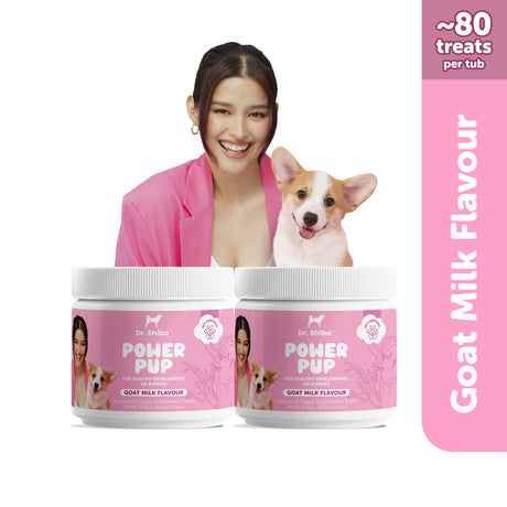 Dr. Shiba Power Pup - Puppy Daily Chewable Supplement for Health & Immunity | Goat Milk Flavor