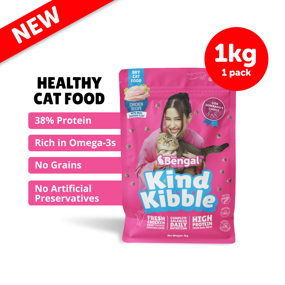 Prof. Bengal's Kind Kibble - Balanced & Complete Daily Nutrition for Cats