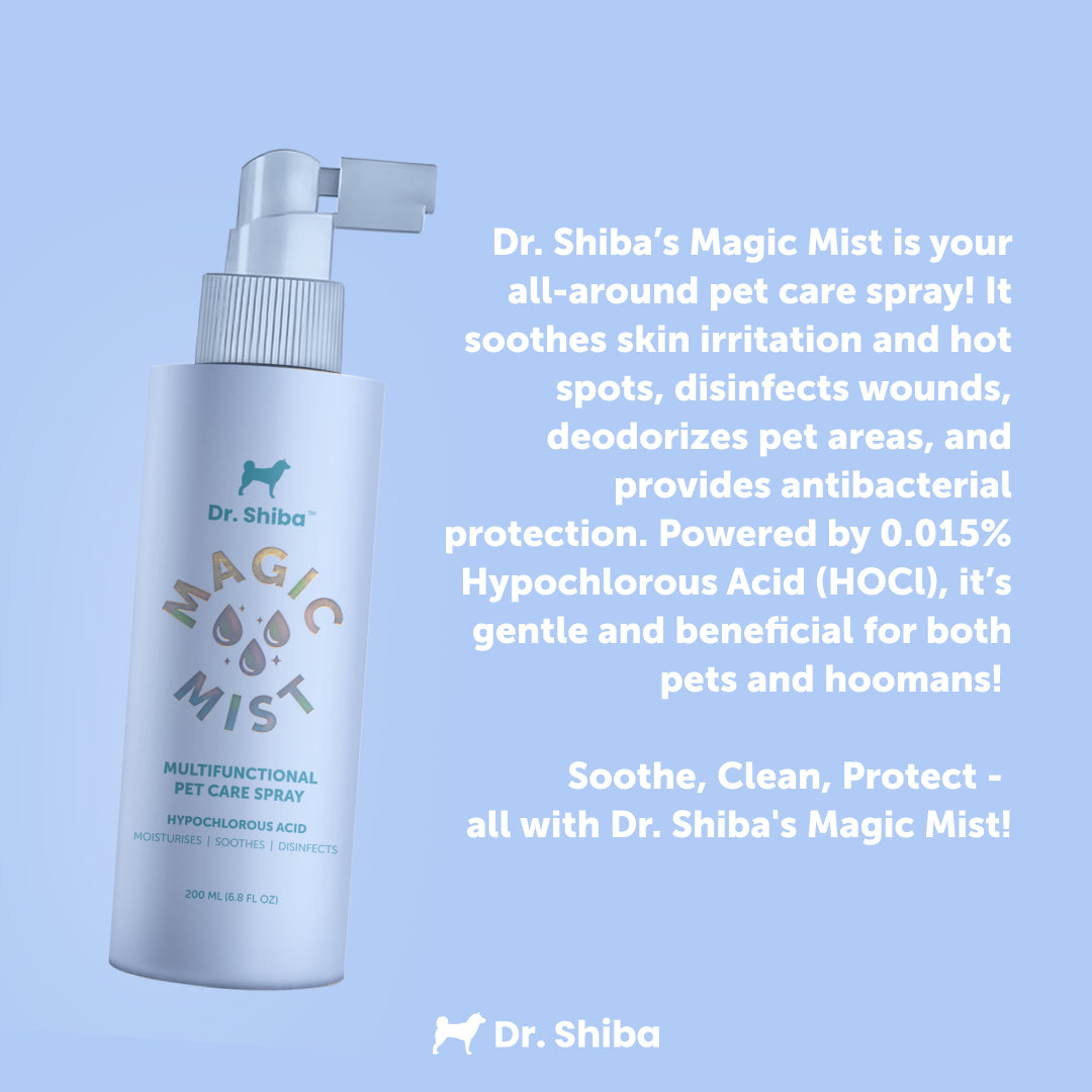 Dr. Shiba Magic Mist for Dogs & Cats - Hypochlorous Acid | Multifunctional Pet Care Spray