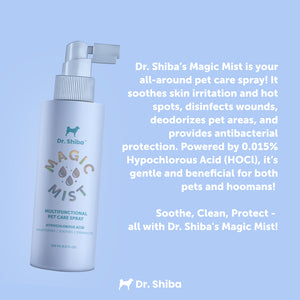 Dr. Shiba Magic Mist for Dogs & Cats - Hypochlorous Acid | Multifunctional Pet Care Spray