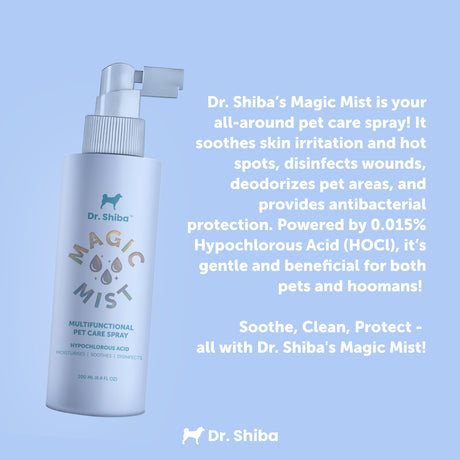 Dr. Shiba Magic Mist for Dogs & Cats - Hypochlorous Acid | Multifunctional Pet Care Spray
