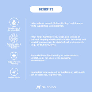 Dr. Shiba Magic Mist for Dogs & Cats - Hypochlorous Acid | Multifunctional Pet Care Spray