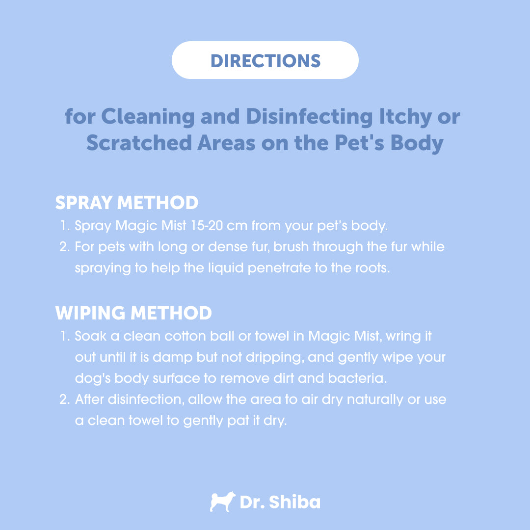 Dr. Shiba Magic Mist for Dogs & Cats - Hypochlorous Acid | Multifunctional Pet Care Spray
