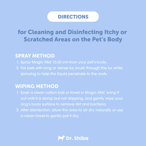 Dr. Shiba Magic Mist for Dogs & Cats - Hypochlorous Acid | Multifunctional Pet Care Spray