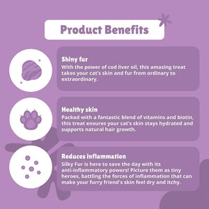 Silky Fur - Cat Supplement Treats For a Healthy Coat