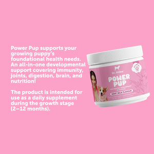 Dr. Shiba Power Pup - Puppy Daily Chewable Supplement for Health & Immunity | Goat Milk Flavor