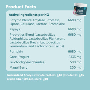 Happy Tummy - Probiotic Dog Supplement Treats For A Healthy Gut
