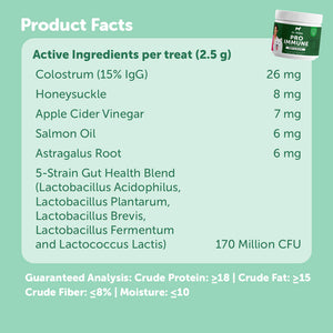 Pro Immune Dog Immune Booster - Dog Supplement Treats for a Strong Immune System